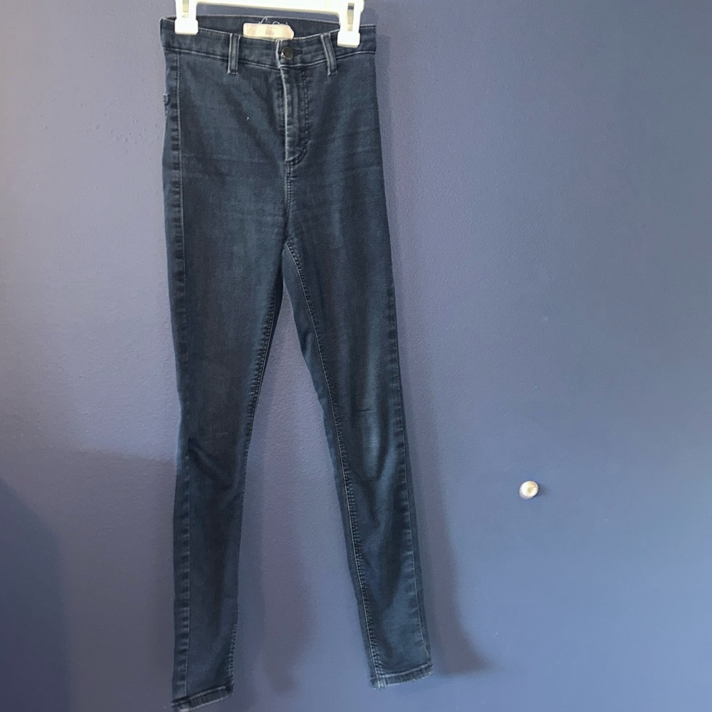 Topshop Blue Skinny Jeans